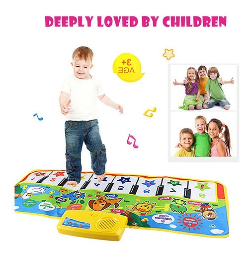 Tapete De Teclado De Pé Para Piano Infantil Imp Musical Floo