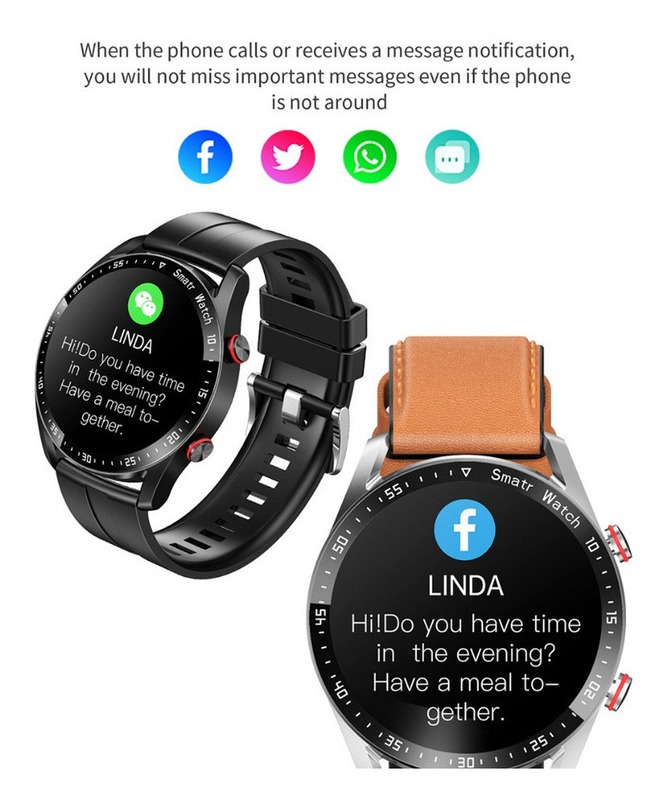 Smartwatch À Prova D'água Chamada Bluetooth - Imagem 13