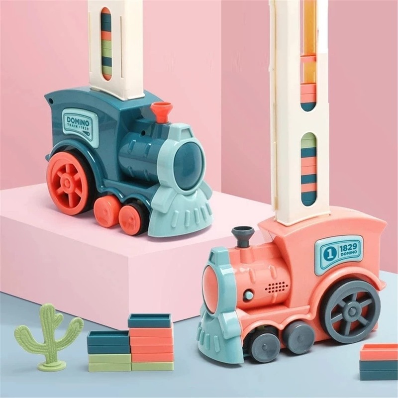 Dominó Brinquedo Trem Elétrico Presente Infantil - Imagem 11
