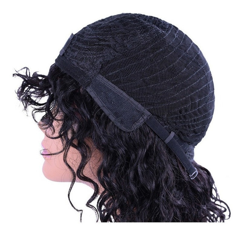 Peruca De Cabelo Humano Natural Com Onda De Água De 35cm - Imagem 7