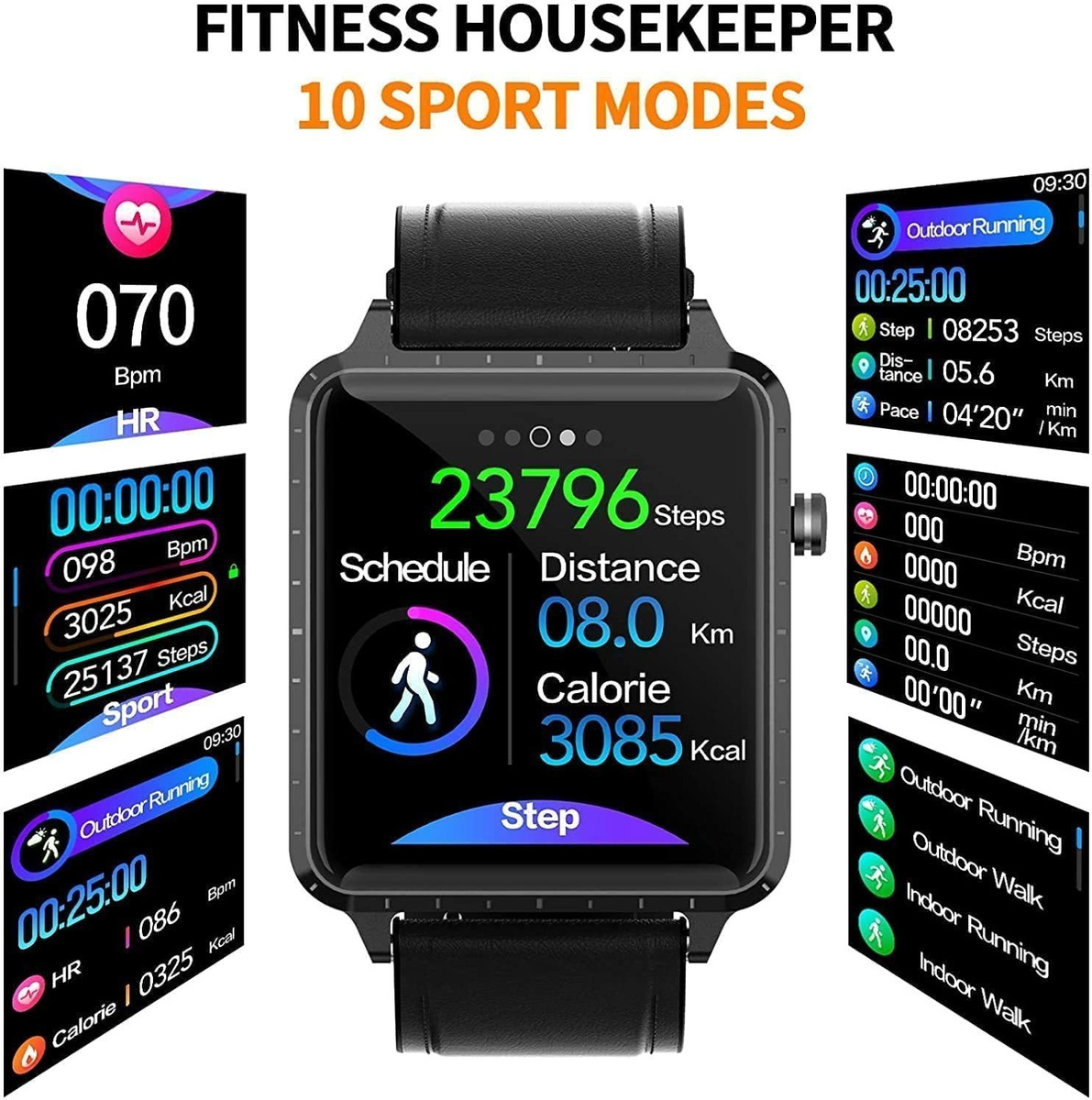 Smartwatch De Fitness Para Telefones iPhone E Andro - Imagem 6