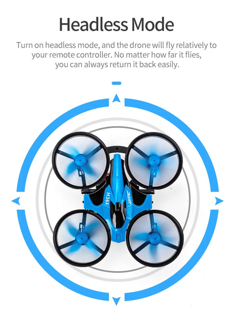3 Em 1 Mini Rc Drone/barco/carro 4ch Kids Controle Remoto - Imagem 3