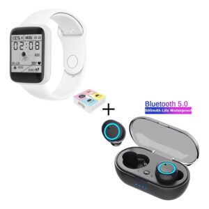 Relógio Digital Smartwatch Y68s+fone De Ouvido Bluetooth Y50