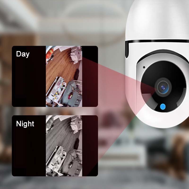 Visão Noturna Completa De Wifi Hd Da Lâmpada Da Câmera, Moni - Imagem 4
