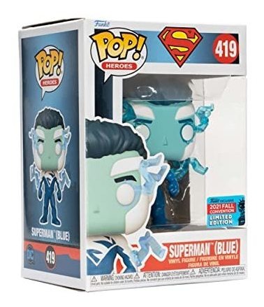 Boneco De Vinil Funko Superman Blue Pop 2021 - Imagem 4