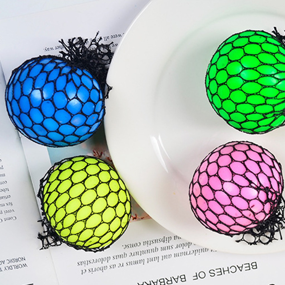 Bolas De Uva Squishy De Malha Anti-stress Squeeze Balls Reli - Imagem 6