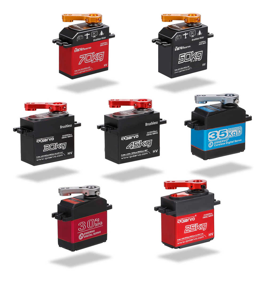 Ds3230 30kg Digital Servo Ip66 Impermeável De Aço Inoxidável - Imagem 7