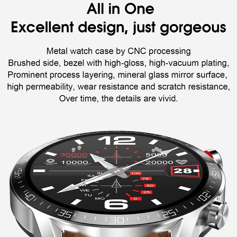 Smartwatch De Chamada Bluetooth Ecg L13 Da Lokmat - Imagem 7