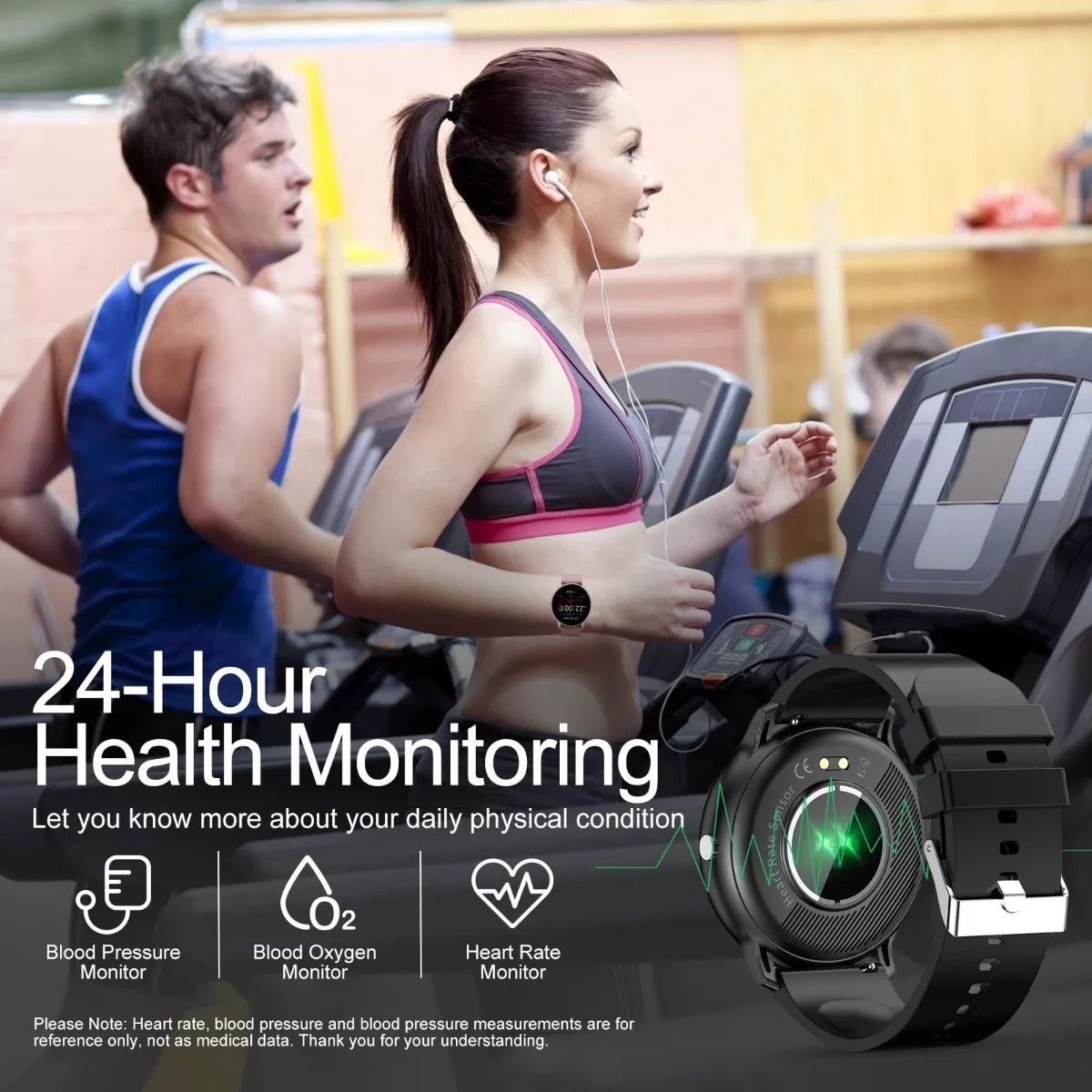 Sport Smart Watch Men Ip68 Relógio Bluetooth Preto À Prova D - Imagem 5