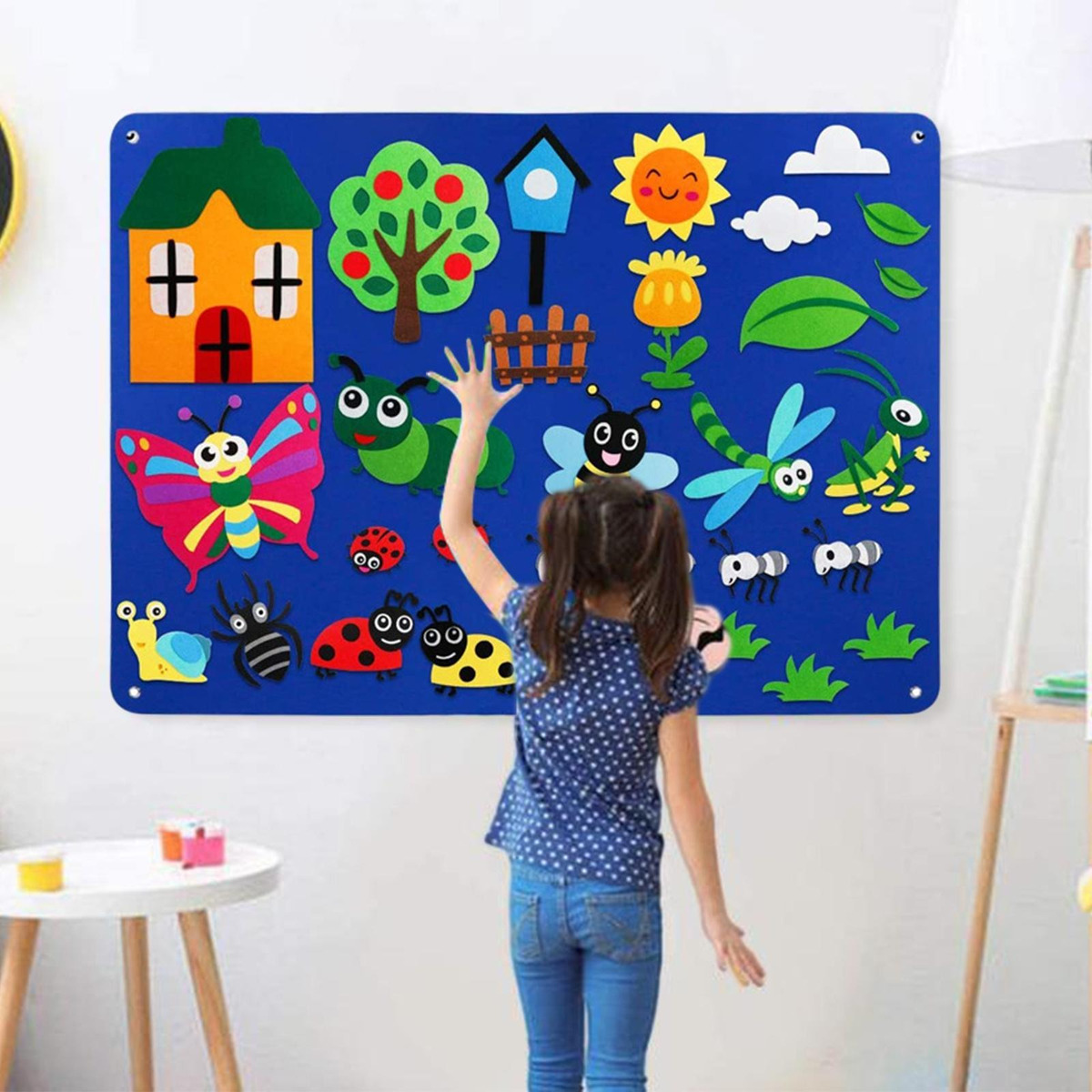De Tabuleiro De Feltro Montessori Diy Tabuleiros De Feltro - Imagem 16