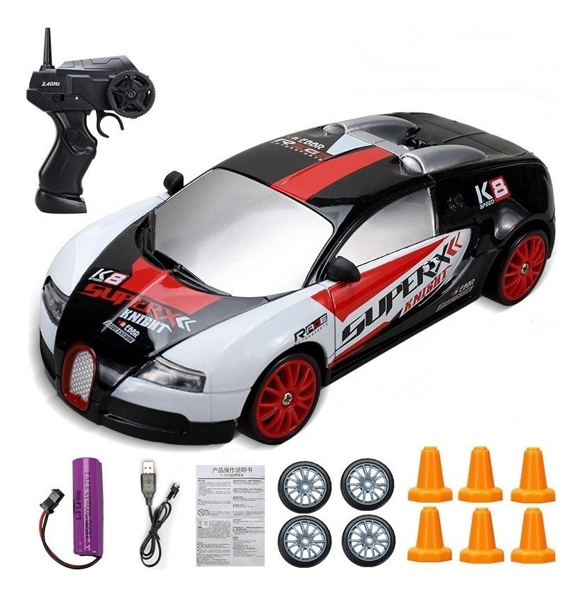 2.4g Drift Rc Car 4wd Rc Drift Control Toy Car - Imagem 6