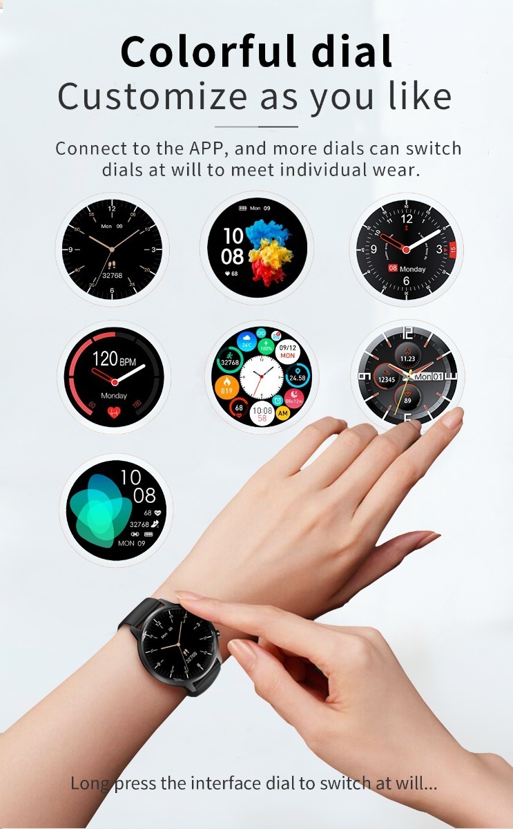 Smartwatch Feminino Bluetooth Call Fashion 1.32 Com Tela Red - Imagem 8