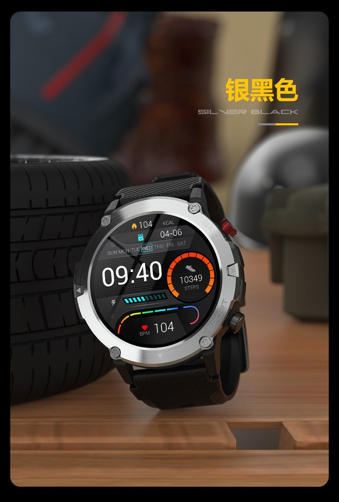 Smartwatch Bluetooth Impermeável Para Esportes Ao A - Imagem 12