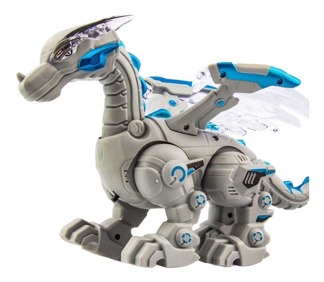 Brinquedos De Dinossauros De Controle Remoto De Cinza - Imagem 3