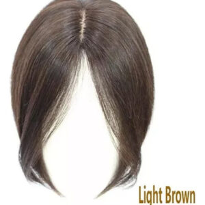 Peruca Moldada Franja Cabelo Humano Frontal Humana 28cm
