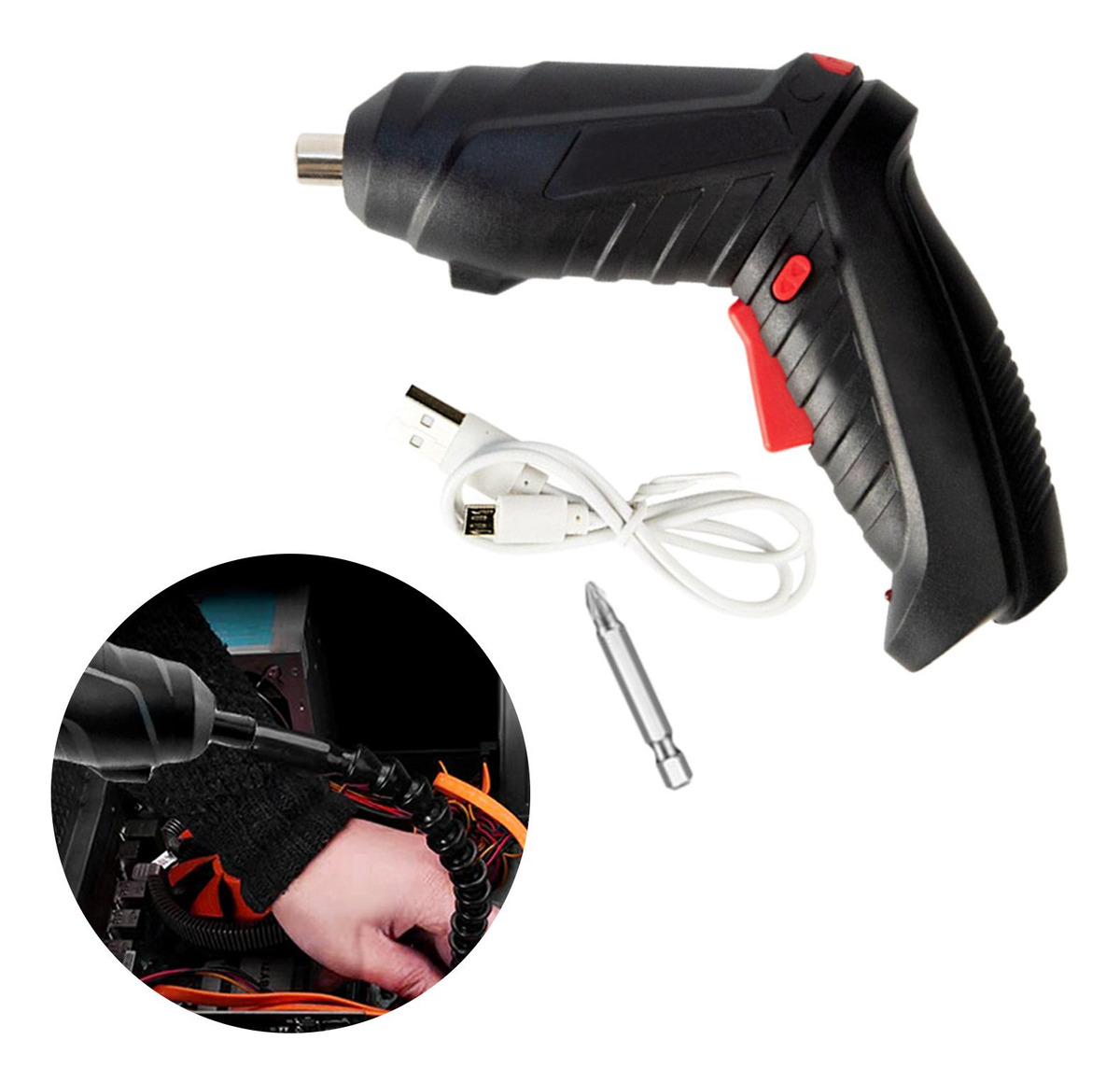 Furadeira Elétrica Portátil Multifuncional Para - Imagem 6
