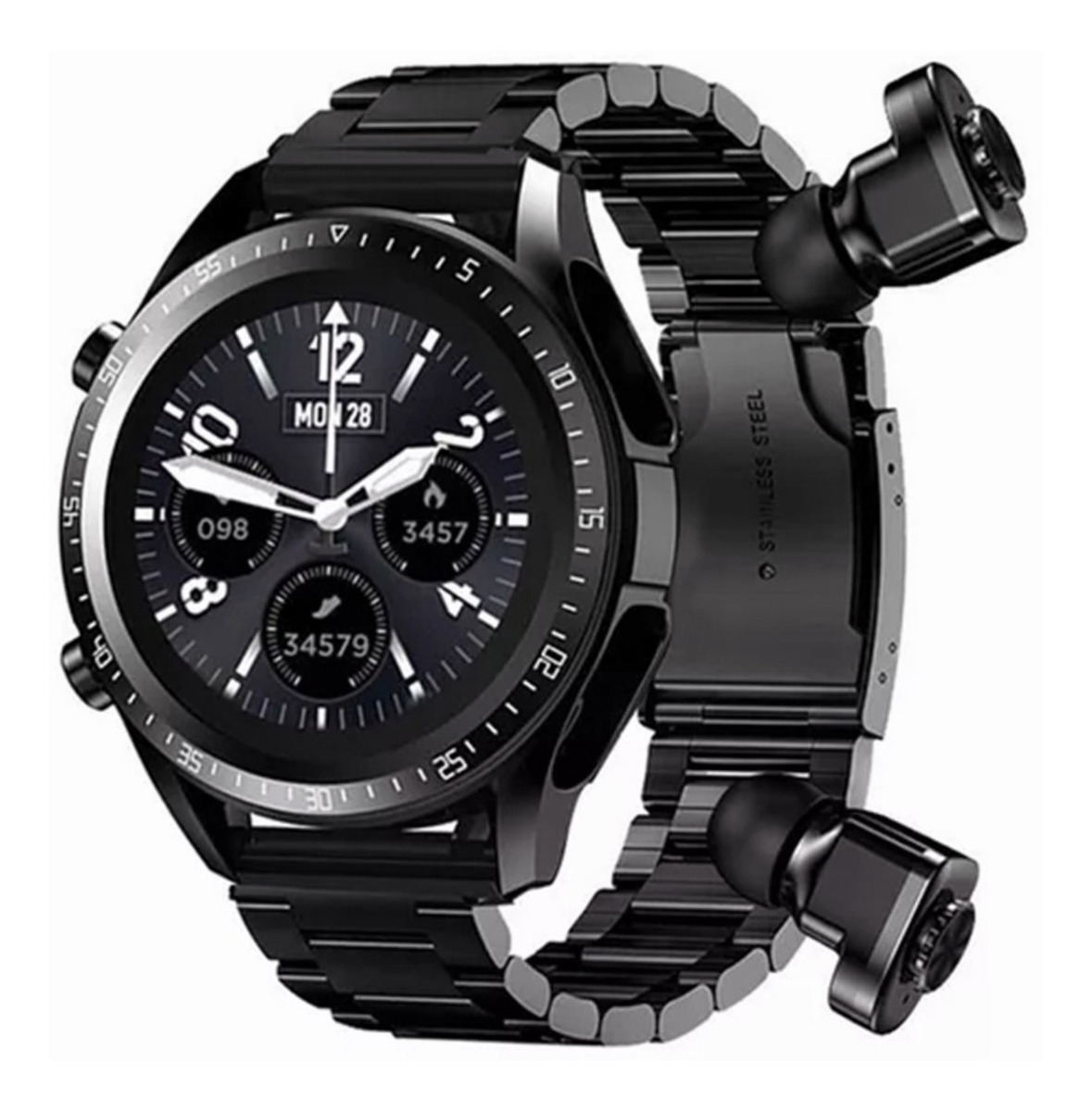 Smart Watch Tws 2 Em 1 Fones De Ouvido Sem Fio Bluetooth