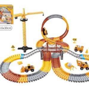 Kit 204 Pista De Carrinhos De Brinquedo Infantil Construção
