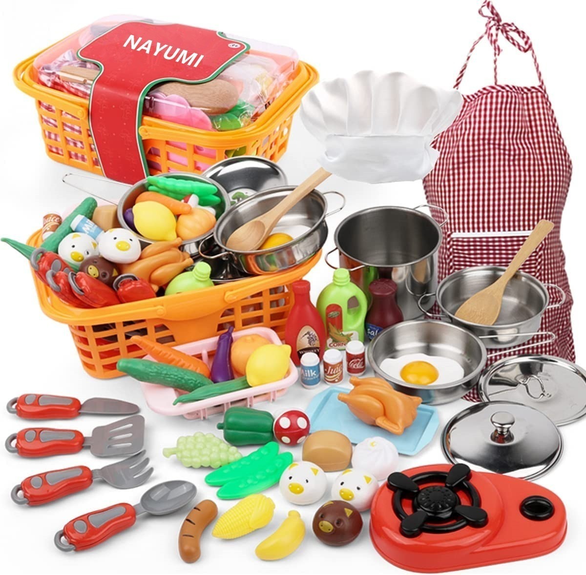 Conjunto De Corte De Frutas E Vegetais - Brinquedos Infantis - Imagem 2