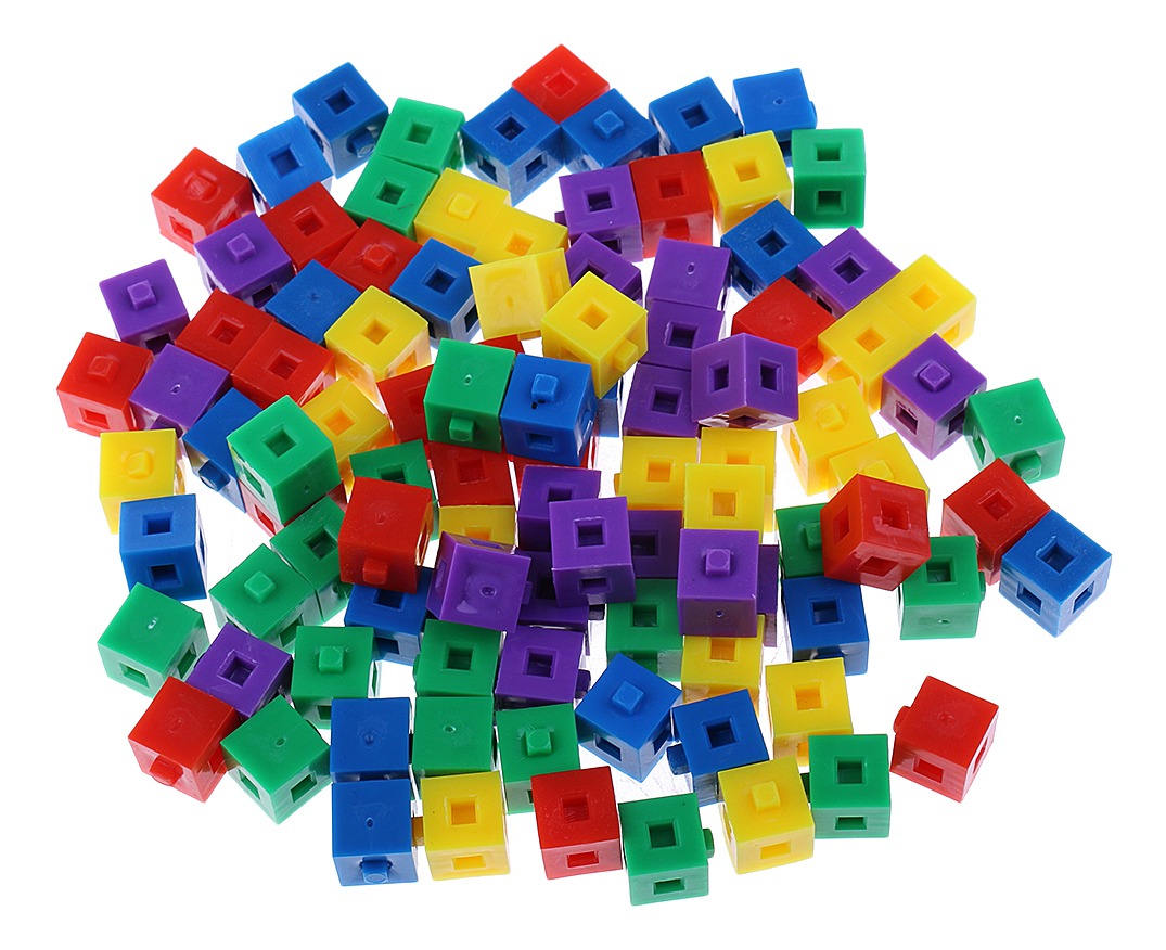 100x 1 Cm Blocos Kit De Construção Empilhamento Cubo Puzzl - Imagem 8