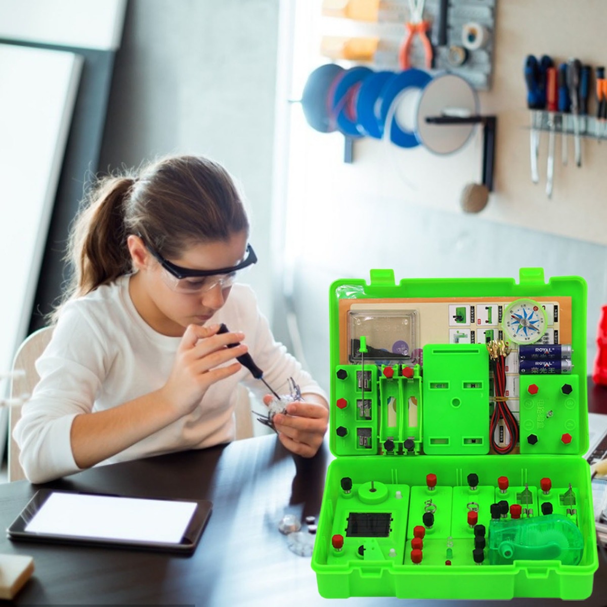 Kit De Experimento De Circuito Ferramenta Básica De Aprendiz - Imagem 2