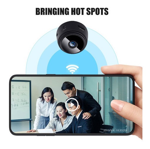 Mini Câmera Espiã Wifi Ip A9 Gravador Voz - Imagem 4