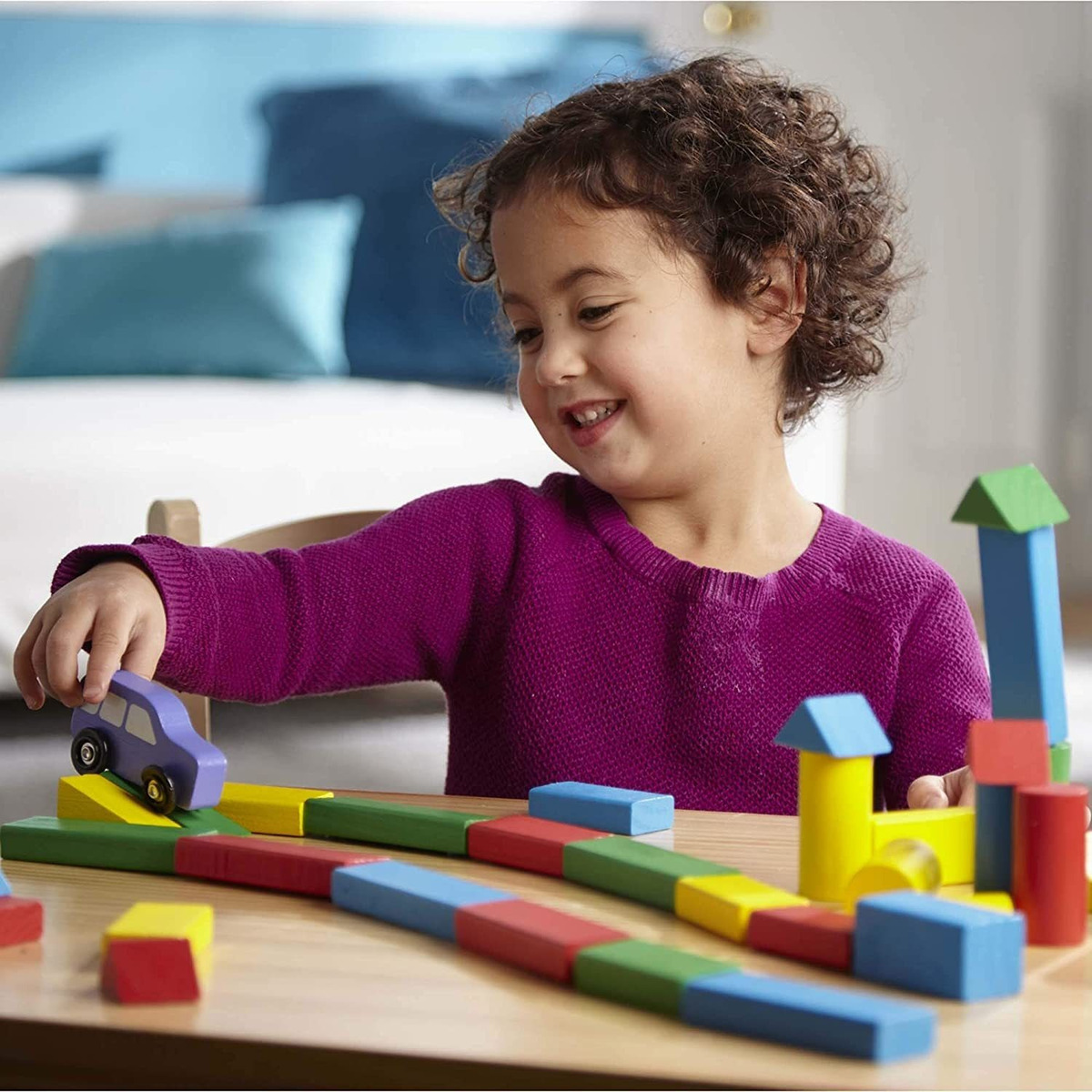 Conjunto De Blocos De Madeira Melissa E Doug De 100 Peças - Imagem 6