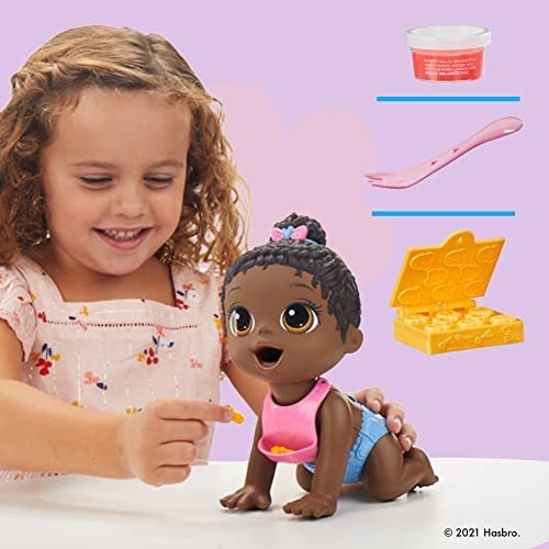 Boneca Baby Alive Lil Snacks Come Cocô Com Tema De Lanche De - Imagem 2
