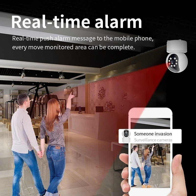 Câmera Ip 5g Wifi Wireless Visão Noturna Hd 1080p - Imagem 8