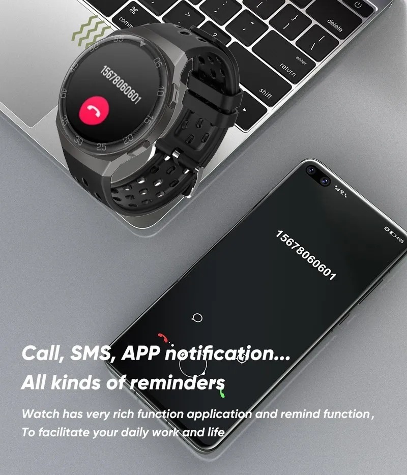 Smartwatch Bluetooth À Prova D'água Par Homens Lige - Imagem 12