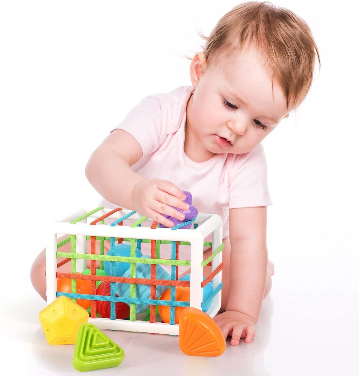 Cubo Sensorial De Habilidades Motoras Montessori Toy Brinque