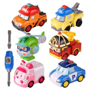 Conjunto De Carro De Brinquedo Robocars Poli Conjunto De 6 P