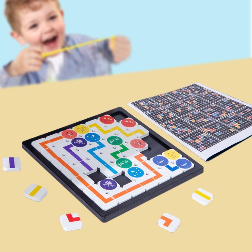 Jogo De Correspondência De Rota De Madeira Brinquedos De - Imagem 5