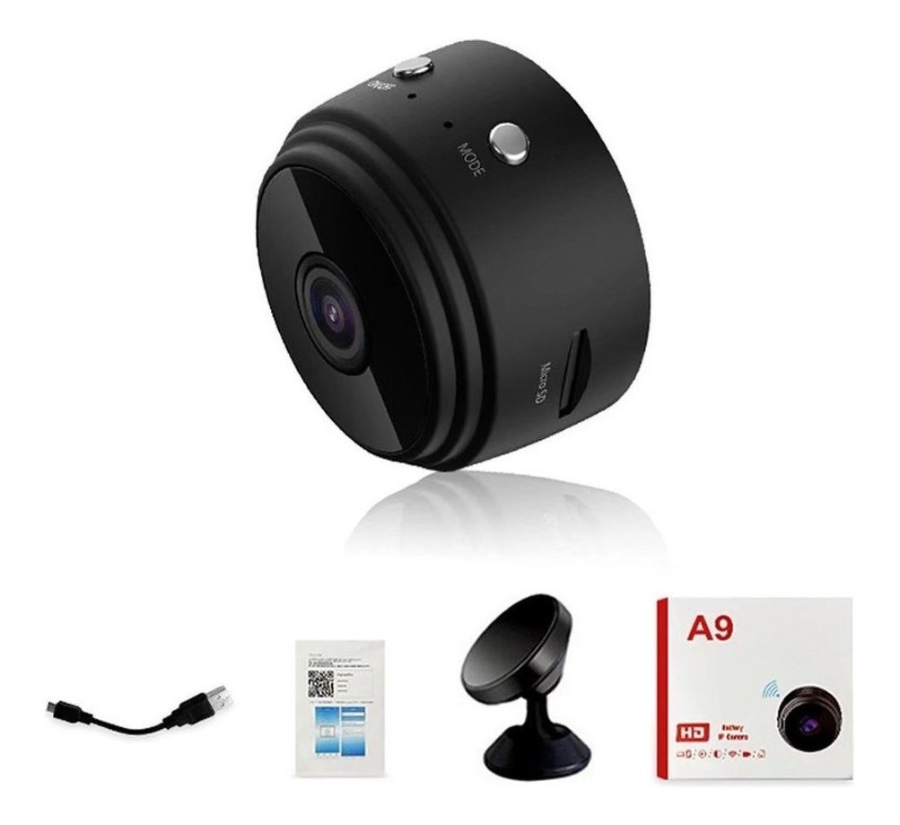 Minicâmera Espiã Discreta Microcâmera Espiã Wi-fi Externa - Imagem 9