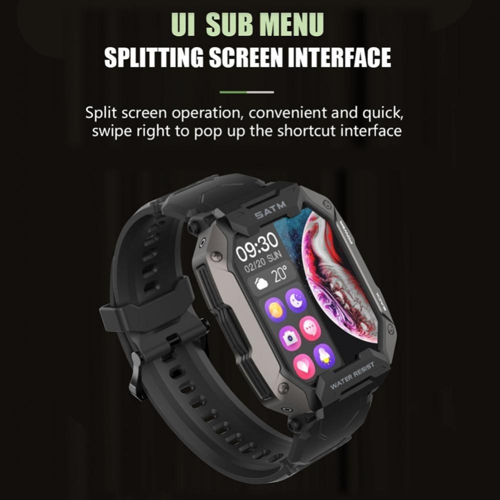 Smartwatch Militar C20 Anti-choque À Prova D'água 50m - Imagem 4