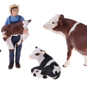Fazendeiro Alto Realístico Dos Brinquedos Dos Animais De Faz