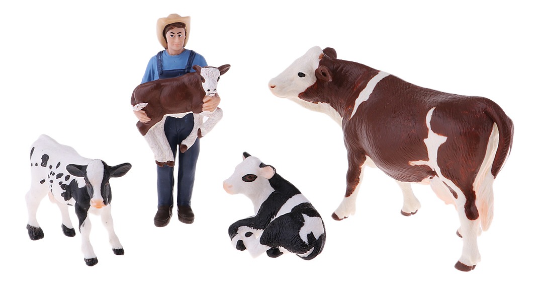 Fazendeiro Alto Realístico Dos Brinquedos Dos Animais De Faz