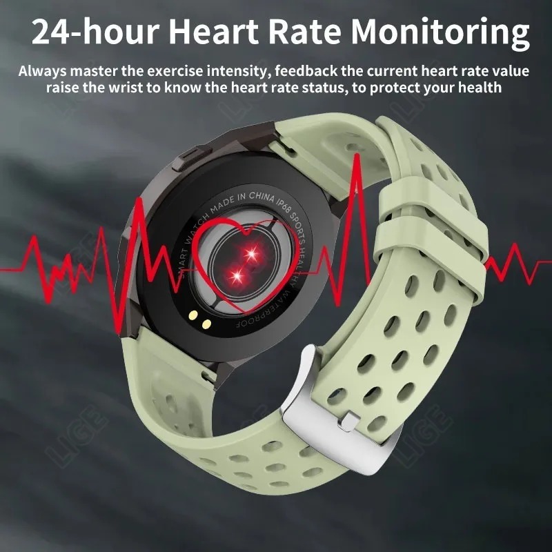 Smartwatch Bluetooth À Prova D'água Par Homens Lige - Imagem 22