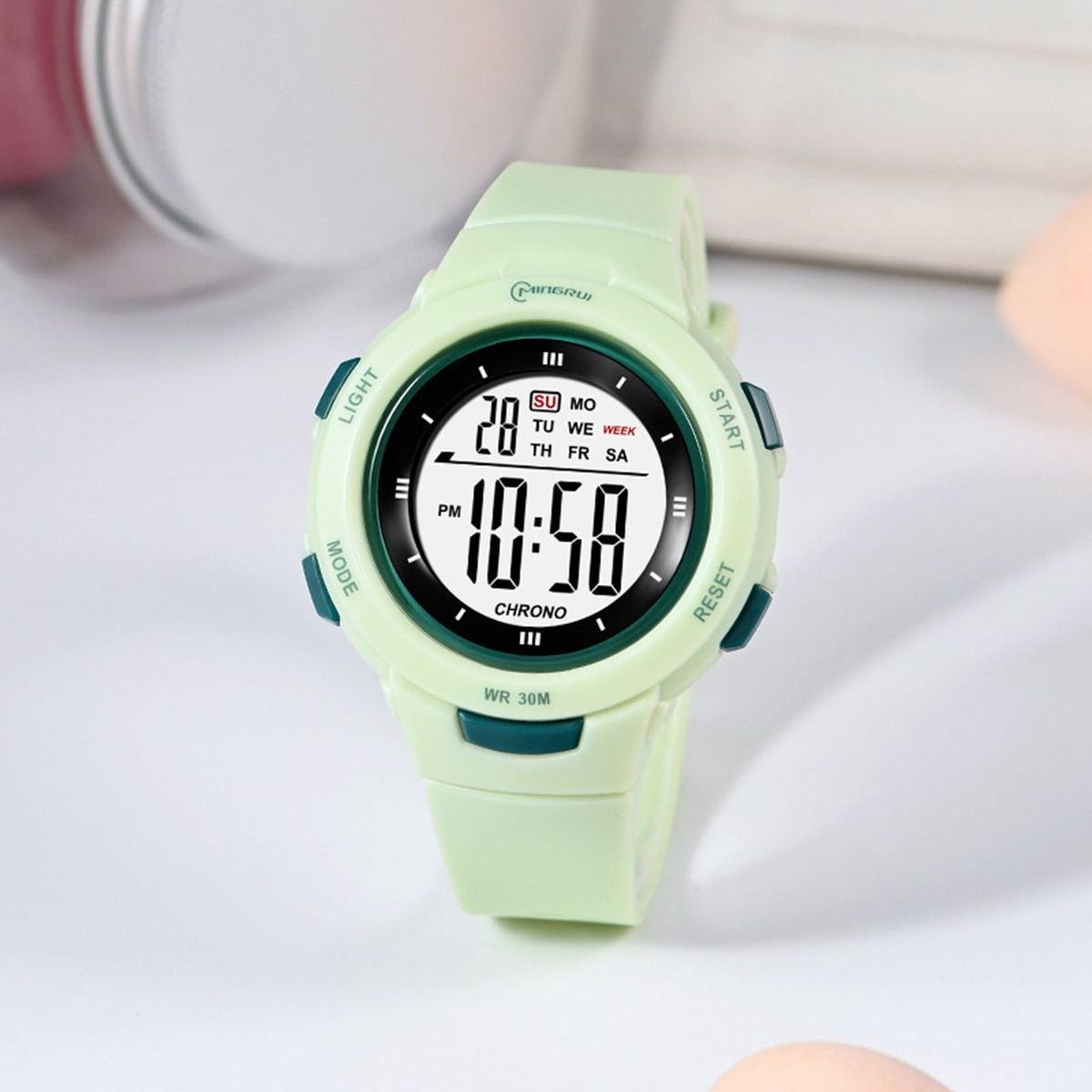 Meninos Girls Digital Watch Electro Impermeável Ao Ar Livre - Imagem 39