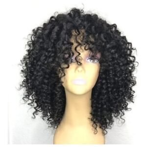 Peruca De Cabelo Humano Encaracolado De 35 Cm, Cabelo Brasil