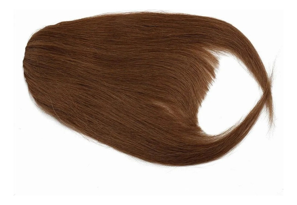 Aplique Tic Tac Franja 100% Cabelo Humano Virgem Liso 2unds - Imagem 24