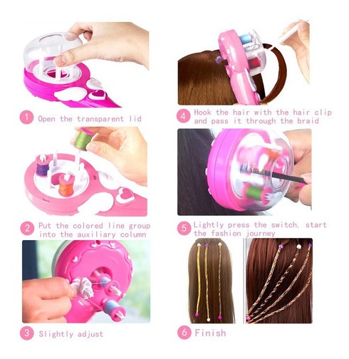 Trança Automática De Encrespadores De Cabelo Infantil Para C - Imagem 7