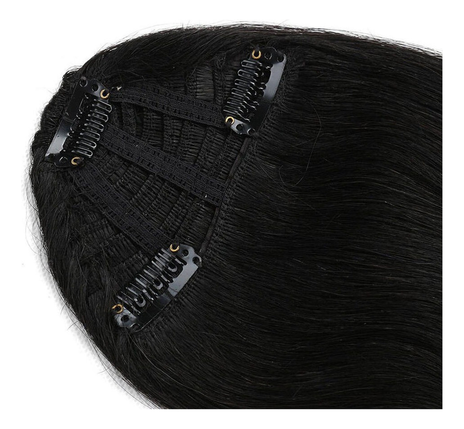 Peruca Cabelo Humano Virgem 20cm Franja - Imagem 33