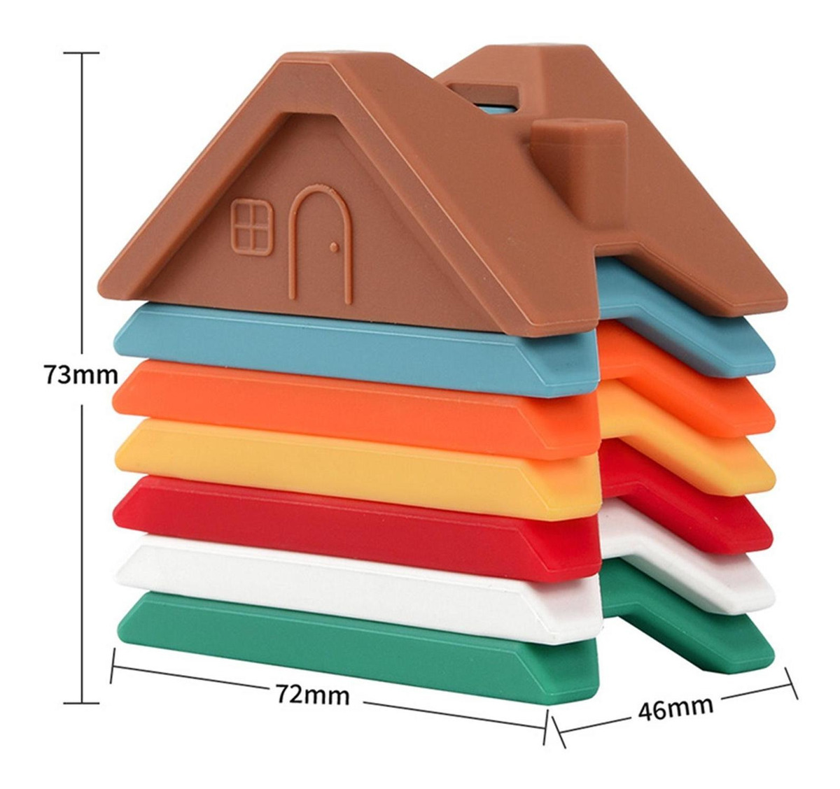De Empilhamento De Silicone Criativos Pré-escolares Blocos - Imagem 53