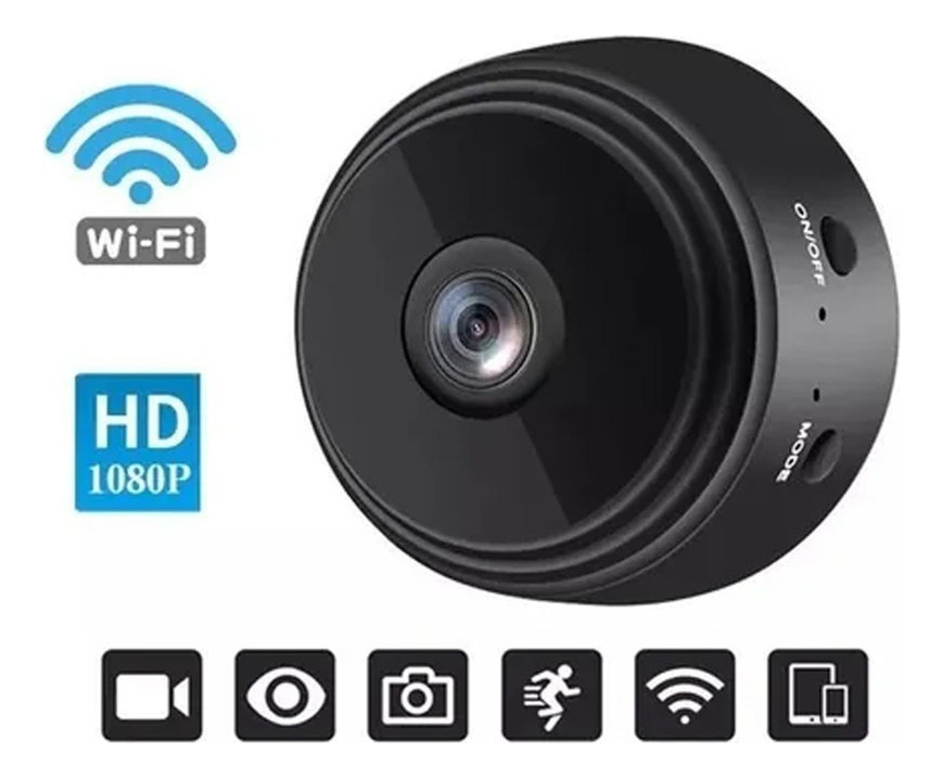 Mini Câmera P/protecao Uber Magnética Ip Wifi C/ Bateria A9