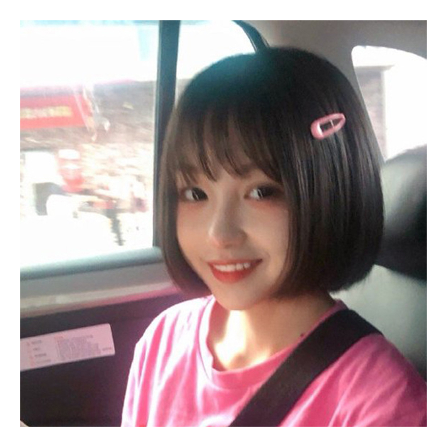 Extensões De Cabelo Peruca Curta Reta Feminina Fashion Bob - Imagem 5