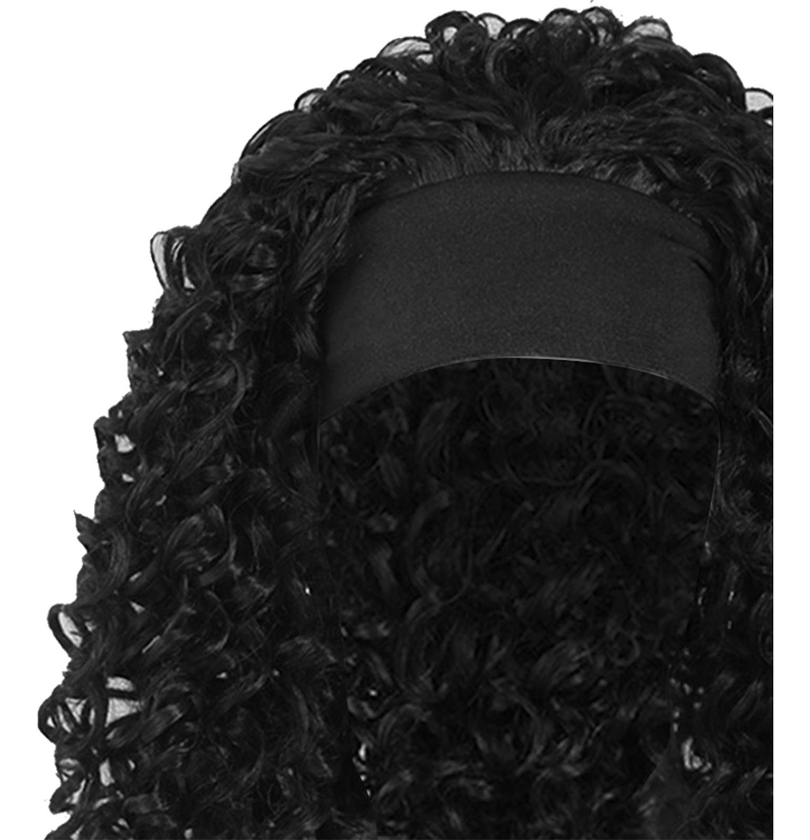 Peruca Preto Branco Mulheres Perucas Rede De 46-55cm - Imagem 10