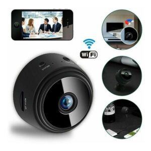Mini Câmera Wifi Ip Infra Espiã Portátil Via App Celular
