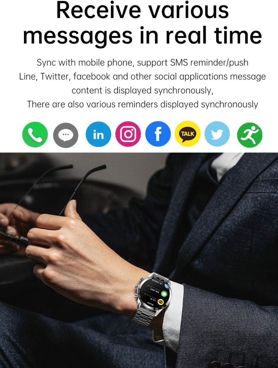 Foxbox-smart Call Watch Bluetooth Esportes À Prova D'água Hd - Imagem 3