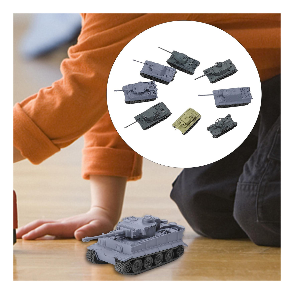 16 Peças 1:72 Kits De De Modelo De Natal Infantil - Imagem 4